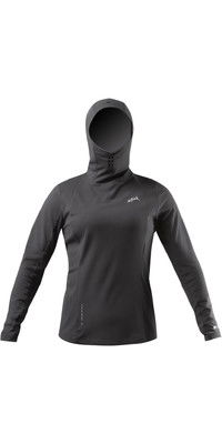 2023 Zhik Frauen ZhikMotion Long Sleeve UPF50+ Hooded Top ATP-0100-W - Anthracite